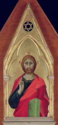 Christ Blessing, c.1325 (oil on panel) | Obraz na stenu