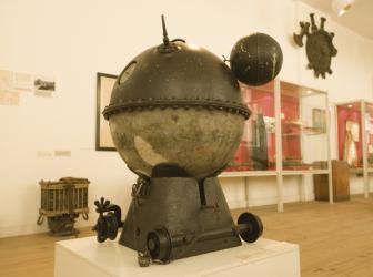 Danish contact mine Type 9G used in both World Wars, Royal Danish Naval Museum, Orlogsmuseet, Copenhagen, Denmark (photo) | Obraz na stenu