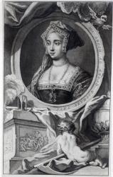 Jane Seymour, engraved by Jacobus Houbraken, 1746 (engraving) | Obraz na stenu