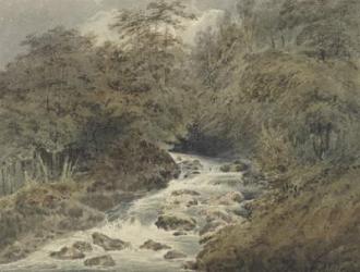 A Mountain Stream, 1801 (w/c over graphite on paper) | Obraz na stenu