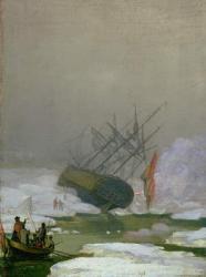 Ship in the Polar Sea, 12th December 1798 (oil on canvas) | Obraz na stenu
