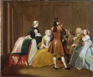 The Harlowe Family, from Samuel Richardson's 'Clarissa', c.1745-47 (oil on canvas) | Obraz na stenu
