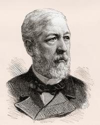 James Gillespie Blaine, 1830  1893. American statesman and Republican politician. From The Review of Reviews, published 1891 | Obraz na stenu