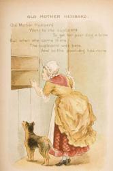 Old Mother Hubbard, from 'Old Mother Goose's Rhymes and Tales', published by Frederick Warne & Co., c.1890s (chromolitho) | Obraz na stenu