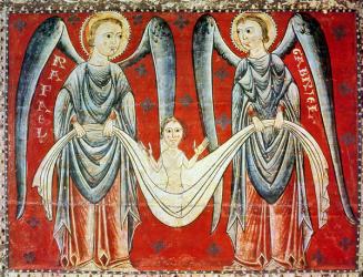 St. Gabriel and St. Raphael, c.1200 (oil on panel) | Obraz na stenu