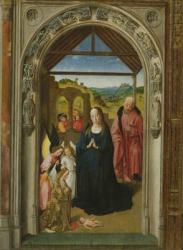 The Nativity, c.1445 (oil on panel) (detail of 36895) | Obraz na stenu