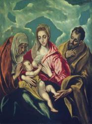 The Holy Family with St. Elizabeth | Obraz na stenu