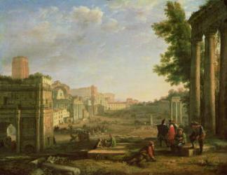 View of the Campo Vaccino, Rome, 1636 (oil on canvas) | Obraz na stenu