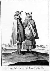 A Jewish Couple from the Frankfurter Judengasse, 1703 (etching) | Obraz na stenu