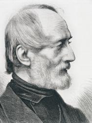 Giuseppe Mazzini (1805-72) Italian Writer, Revolutionary and Political Thinker (engraving) | Obraz na stenu