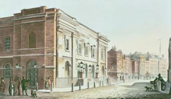 New Drury Lane Theatre, 1812 (colour litho) | Obraz na stenu