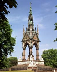 The Albert Memorial from the Albert Hall (photo) | Obraz na stenu