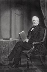 Portrait of Millard Fillmore (1800-74) (litho) (see 254651 for detail) | Obraz na stenu