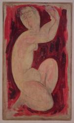 Red Caryatid, 1913 (oil, tempera and crayon on board) | Obraz na stenu