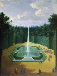 View of the Fountain Obelisk in the Gardens of Versailles (Louis XIV promenade) | Obraz na stenu