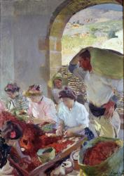 Preparing the Dry Grapes, 1890 (oil on canvas) | Obraz na stenu