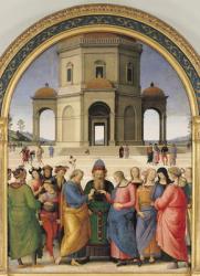 The Marriage of the Virgin, 1500-04 (oil on panel) | Obraz na stenu
