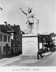 Statue of William Tell, c.1860-90 (albumen print) | Obraz na stenu