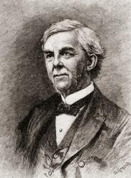 Oliver Wendell Holmes, Sr., 1809  1894. American physician, poet, professor, lecturer and author. From The History of Our Country, published 1900 | Obraz na stenu