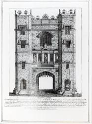 Newgate, London, pub. 1761 (engraving) (b/w photo) | Obraz na stenu