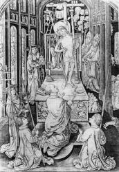 The Miracle of Transubstantiation (engraving) (b/w photo) | Obraz na stenu