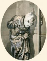 Old man spying through keyhole. From Illustrierte Sittengeschichte vom Mittelalter bis zur Gegenwart by Eduard Fuchs, published 1909. | Obraz na stenu