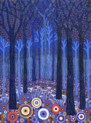 Blue Forest, 2011, (acrylic on canvas) | Obraz na stenu