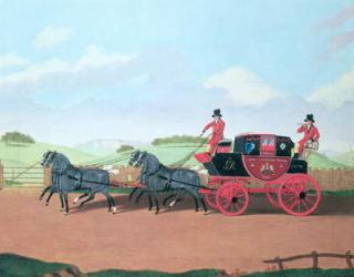 The Liverpool and London Royal Mail Coach, 1812 (oil on canvas) | Obraz na stenu