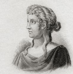 Sappho, 1825 (engraving) | Obraz na stenu
