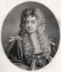 John Sheffield, engraved by Paftanrini, illustration from 'A catalogue of Royal and Noble Authors, Volume IV', published in 1806 (litho) | Obraz na stenu