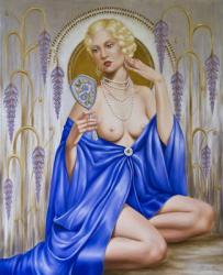 Rhapsody in Blue (oil on canvas) | Obraz na stenu