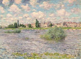 Seine at Lavacourt (oil on canvas) | Obraz na stenu