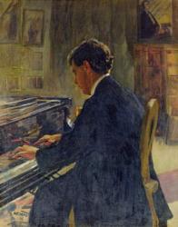 Portrait of Joseph Hofman, 1912 (oil on canvas) | Obraz na stenu
