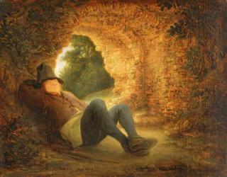 Peasant sleeping in a ruined vault, 1644 (panel) | Obraz na stenu