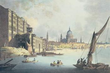 View of Somerset House and the Thames, 1796 (w/c on paper) | Obraz na stenu