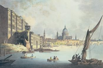 View of Somerset House and the Thames, 1796 (w/c on paper) | Obraz na stenu