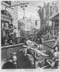 Gin Lane, 1751 (engraving) | Obraz na stenu