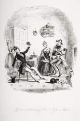 Affectionate behaviour of Messrs. Pyke and Pluck, illustration from `Nicholas Nickleby' by Charles Dickens (1812-70) published 1839 (litho) | Obraz na stenu