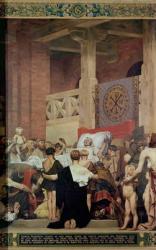 The Death of St. Genevieve (mural) (detail) | Obraz na stenu