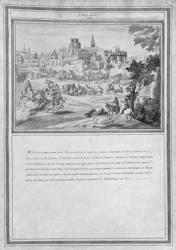 Battle at Porte Sainte-Antoine, 2nd July 1652 (engraving) | Obraz na stenu