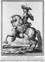 Louis Joseph de Bourbon, Duke of Vendome, known as 'The Great Vendome' (engraving) (b/w photo) | Obraz na stenu