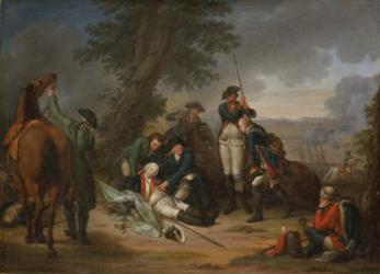 The Death of Field Marshal Schwerin at the Battle of Prague (oil on panel) | Obraz na stenu