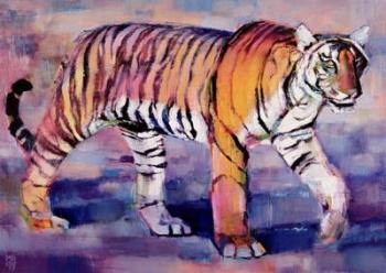 Tigress, Khana, India, 1999 (oil on canvas) | Obraz na stenu