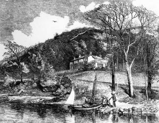 Mr Ruskin's Home, Brantwood, 1881 (engraving) | Obraz na stenu