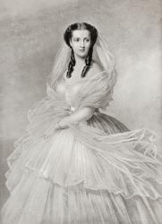 Alexandra of Denmark, 1844 1925, at the time of her marriage. Queen of the United Kingdom and Empress of India as the wife of King-Emperor Edward VII. From Edward VII His Life and Times, published 1910. | Obraz na stenu