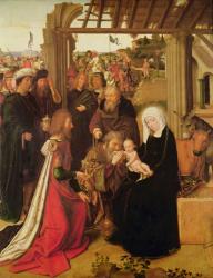 The Adoration of the Magi (oil on oak panel) | Obraz na stenu