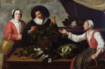 The Vegetable Seller (oil on canvas) | Obraz na stenu