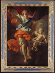 Guardian Angel, c.1685-94 (oil on canvas) | Obraz na stenu