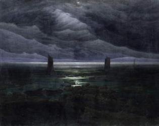 Sea Shore in Moonlight, 1835-36 (oil on canvas) | Obraz na stenu