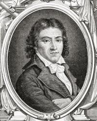 Portrait of Camille Desmoulins (1760-94) (engraving) | Obraz na stenu